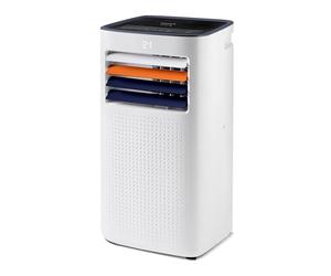 Taurus Temp Design - Aire acondicionado portátil. Climatizador 4 en 1: calor, frío, deshumidificador y ventilador. Silencioso. Temporizador. Mando a distancia. Kit ventana. Ruedas. 2.0kW/1.6kW