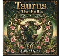 Taurus The Bull Coloring Book: 50 Zodiac Scenes for Adults | Spirit Animal Mandalas, Earth Botanicals, Sacred Geometry & Spring Abundance: The Sacred ... Collection, Vol. 3 - The Zodiac Series