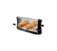 Taurus Todopan - Tostadora para Todo Tipo de Pan, 700W, Doble Área de Tostado, Sistema de Fijación Práctico, Rejilla Acero Inoxidable con Goma Antideslizante, Toque Frío, Negro