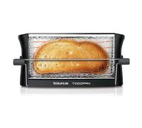 Taurus Todopan - Tostadora para Todo Tipo de Pan, 700W, Doble Área de Tostado, Sistema de Fijación Práctico, Rejilla Acero Inoxidable con Goma Antideslizante, Toque Frío, Negro