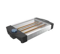 Taurus Tostador horizontal plano Neptuno Plus con gran superficie 24x20 cm | Para todo tipo de pan y bollería, 900W, 12 niveles de tostado, resistencias de cuarzo, tostado uniforme y rápido