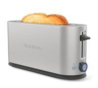 Taurus - Tostador Mytoast Legend 1000W, Acero Inoxidable, Ranura Extra Grande 260x42 mm, 7 Niveles de Tostado, Autoapagado, Descongelar/Recalentar/Cancelar, Bandeja Recogemigas Extraíble