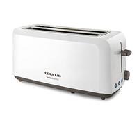 Taurus - Tostadora pan My Toast Duplo| Potente 1450 W | doble ranura ancha extra larga | 6 niveles tostado| Luz LED | 3 FUNCIONES - Descongelar| Tostador silencioso | Temporizador Programable