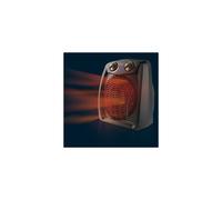 Taurus Tropicano 2400 Calefactor, termoventilador, 2 potencias de calor + ventilador, 2400W, asa de transporte, termostato ajustable, silencioso, diseño negro