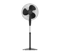 Taurus - Ventilador de pie Greco 16CR Elegance | 45W | 3 Aspas 40 cm | 3 Velocidades | Oscilación Automática | Altura Ajustable 108-132 cm| Silencioso | Portátil | Base Antideslizante | Negro