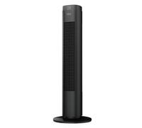 Taurus - Ventilador de torre Babel RCH 50W, Altura 86cm, 4 velocidades, 3 modos Normal/Brisa/Noche, Timer 9h, Auto Off, Oscilante, Mando a distancia, Slector táctil, Gris