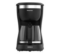 Taurus - Cafetera de Goteo Verona 12 | 680W | 1250 ml | Intense Flavour Tech | Placa Calefactora | Filtro Permanente Lavable | Jarra Cristal Antigoteo | Diseño Compacto Negro Mate | BPA Free