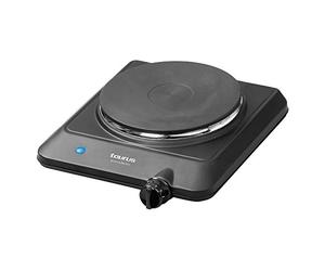 Taurus Volcan Uno - Hornillo eléctrico portatil de 1500W, diámetro 18cm. 9 niveles temperatura. Cocina campistas/autocaravanas.