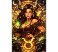 Taurus Zodiac Goddess Notebook: Astrology Journal for Women - Celestial Horoscope Gift, Spiritual Writing Journal, Birthday Gift for Taurus
