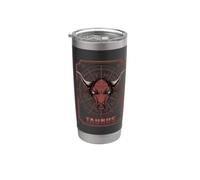 Taurus Zodiac Sign Astrology Born In April or May Birthday Vaso térmico de acero inoxidable de doble pared