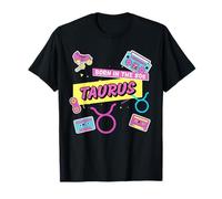 Taurus Zodiac Sign Retro Style Horóscopo Birthday Gift Camiseta