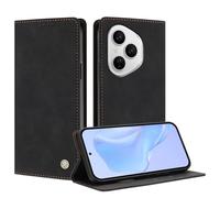 TAUYN Funda Leather Folio para el Honor 400 Pro, Diseño de Flip Magnético, Premium PU/TPU Cuero Wallet Carcasa de Cuero Antigolpes Case, Resistente Caídas Protección Total. Negro