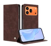 TAUYN Funda Leather Folio para el Honor 600 Pro, Diseño de Flip Magnético, Premium PU/TPU Cuero Wallet Carcasa de Cuero Antigolpes Case, Resistente Caídas Protección Total. Marrón