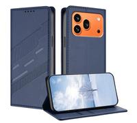 TAUYN Funda Leather Folio para el Honor 600 Pro, Premium PU/TPU Cuero Wallet Carcasa de Cuero PU Antigolpes Case, con Soporte y Ranura para Tarjeta. Azul Oscuro