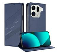 TAUYN Funda Leather Folio para el OPPO Find X9 Pro, Premium PU/TPU Cuero Wallet Carcasa de Cuero PU Antigolpes Case, con Soporte y Ranura para Tarjeta. Azul Oscuro
