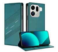 TAUYN Funda Leather Folio para el OPPO Find X9 Pro, Premium PU/TPU Cuero Wallet Carcasa de Cuero PU Antigolpes Case, con Soporte y Ranura para Tarjeta. Verde Oscuro