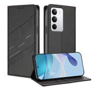 TAUYN Funda Leather Folio para el Realme C71 4G, Premium PU/TPU Cuero Wallet Carcasa de Cuero PU Antigolpes Case, con Soporte y Ranura para Tarjeta. Negro