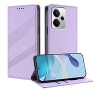 TAUYN Funda Leather Folio para el Realme P3 5G | Premium PU/TPU Cuero Wallet Carcasa de Cuero PU Antigolpes Case, con Soporte y Ranura para Tarjeta. Púrpura Claro