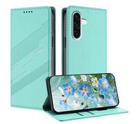 TAUYN Funda Leather Folio para el Samsung Galaxy A57, Premium PU/TPU Cuero Wallet Carcasa de Cuero PU Antigolpes Case, con Soporte y Ranura para Tarjeta. Verde Menta