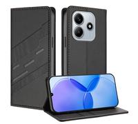 TAUYN Funda Leather Folio para el Xiaomi Redmi Note 14 5G, Premium PU/TPU Cuero Wallet Carcasa de Cuero PU Antigolpes Case, con Soporte y Ranura para Tarjeta. Negro