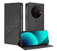 TAUYN Funda Leather Folio para el ZTE Blade A76 5G, Premium PU/TPU Cuero Wallet Carcasa de Cuero PU Antigolpes Case, con Soporte y Ranura para Tarjeta. Negro