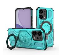 TAUYN Funda para OPPO Reno 14 5G, TPU/PC Doble Capa Antigolpes Cover Caso, Soporte Metálico Giratorio 360°, Exterior a Prueba de Rayones y Caídas de Grado Militar. Verde
