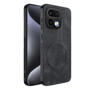 TAUYN Funda para Realme 16 Pro Plus/16 Pro+, Ultradelgado Premium PU Cuero Atrás Case y Bumper TPU, Compatible con Magsafe, Anti-choques Antiarañazos Cover Carcasa. Negro