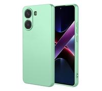 TAUYN Funda para Xiaomi Poco X7 Pro 5G, Suave TPU Líquido Silicona Carcasa, Ultradelgado Anticaída, Anti-choques, Delgado Funda, Matcha Verde