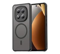 TAUYN Funda para Xiaomi Redmi Note 15 Pro 4G, Fundas Mate Semi-Translúcida, Compatible MagSafe, Resistente a los Arañazos en la Parte Trasera de PC, TPU Antigolpes, Resistente Dactilares Cover. Negro