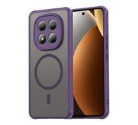 TAUYN Funda para Xiaomi Redmi Note 15 Pro 4G, Fundas Mate Semi-Translúcida, Compatible MagSafe, Resistente a los Arañazos en la Parte Trasera de PC, TPU Antigolpes, Resistente Dactilares Cover. Morado