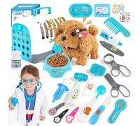 TAVADA Perrito Juguete Ladra y Anda,Juguete Perro Interactivos Mascota,Perro Peluches Eléctricos,Peluche Animales Perros Robot Interactivo Juguetes Niña 3-8 Años Regalo Cumpleaños Navidad