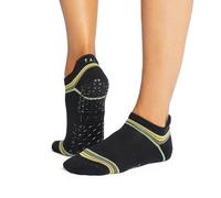 TAVI - Calcetines Savvy Grip para mujer, calcetines de pilates con agarres para mujer, calcetines para pilates, yoga y ballet, calcetines de barra, Ebony Vibe, S