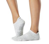 Tavi Noir Calcetines antideslizantes para mujer, diseño de barra de agarre, baile, pilates, yoga - Gris - Large