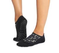 TAVI NOIR Maddie Grip Socks - Calcetines antideslizantes para yoga, barra y pilates para mujer, Ebony Flourish, S
