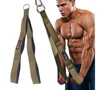 TAVIEW Accesorio de cable de cuerda de tríceps ajustable (tres longitudes integradas en una), mayor rango de movimiento, correas de extensión de cuerda extraíble para tríceps, accesorios cruzados