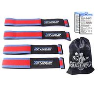 TAVIEW Bandas de oclusión, Paquete de 4 (2 Bandas de bíceps, 2 Bandas de Pierna), cómodas Bandas elásticas para Entrenamiento de restricción del Flujo sanguíneo y Crecimiento Muscular rápido sin