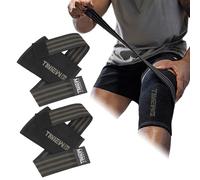 TAVIEW Rodilleras con correas ajustables para levantamiento de pesas, sentadillas y fitness | 2 en 1 rodilleras y rodilleras para una presión ajustable, máximo apoyo y estabilidad