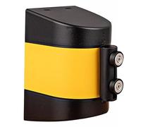 Tavkomco Barrera de cinturón retráctil de atracción magnética, con Accesorios de Montaje, Barrera de cordón de Seguridad de Montaje en Pared magnético de 2/3/5/10M(A,2M/6.6FT)