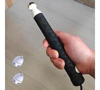 Tavkomco Bastón Ciego telescópico ultracorto - Bastón Escalador Plegable de aleación de Titanio Que, para Personas ciegas o con discapacidad Visual, Punta de muleta Opcional(C,125cm(49in))