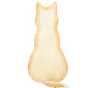 Tavoletta a forma di gatto in peluche/sisal 35x69cm beige Trixie
