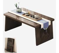 Tavolino Basso Giapponese in bambù per Piccoli Spazi, Moderno Tavolino da caffè Pieghevole, Tavolo da Altare, Tavolino da tè Senza Montaggio (A,100 x 48 x 40 cm (39,4 x 18,9 x 15,7))