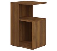 Tavolino da Salotto Rovere Marrone 36x30x56cm Legno Multistrato