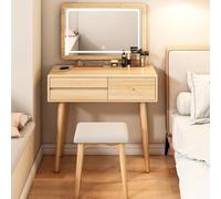 Tavolo da trucco con illuminaze a LED con luminosità reabile, incluye sgabello, le per camera da letto per ragazze e donne, e tavolo da toeletta con specchio