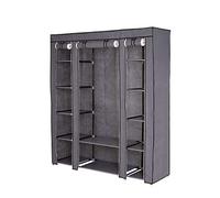 tavora Armario Plegable de Tela 175x150x45 cm, Gris