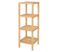 tavora Estantería de Madera con 4 estantes 33x33x98 cm, Natural
