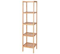 tavora Estantería de Madera con 5 estantes 33x33x146 cm, Natural