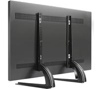 TAVR - Soporte universal para TV de mesa para televisores de pantalla plana y curvada LED LCD de 27, 30, 32, 37, 40, 43, 47, 50, 55, 60, 65 pulgadas, patas de TV ajustables en altura, base de TV