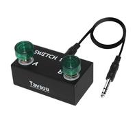 Tavsou Dual-latching Switch Pedal Para Pedales de Efecto de Guitarra Con Cable TRS (Latch Dual Switch)