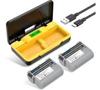 TAVT 2 baterías EN-EL15 EN-EL15C EN-EL15b con doble cargador para Nikon Z6, Z6II, Z6 iii, Z7, Z7II, Z8 D7500 D7000 D7100 D7200 D500 D600 D610 D7500 D750 D7500 D750 D7500 D770. 80 D80 Cámara 00 D800E