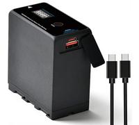 TAVT Batería de carga rápida PD 45W USB-C de 10500 mAh para Sony NP-F970 NP-F570 NP-F750 NP-F770 NP-F930 NP-F950 NP-F960 F750 F550, para cámara, videocámara, monitor, luz de video LED